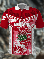 Polo imprimé England Rugby Lover pour homme