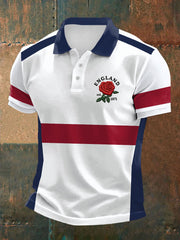 Polo imprimé England Rugby Lover pour homme