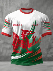 T-shirt à imprimé Wales Rugby Lover CYMRU pour homme