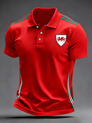 Polo imprimé Welsh Rugby Lover pour homme