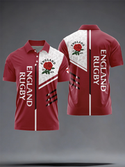 Polo imprimé England Rugby Lover pour homme