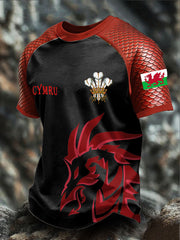 T-shirt à imprimé pour homme Wales Welsh Rugby Lover
