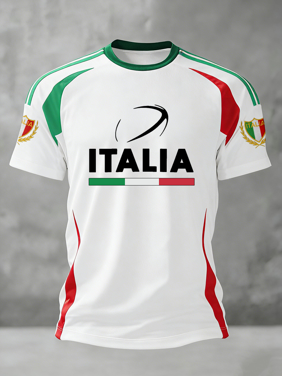 T-shirt à manches courtes Italia Rugby Homme