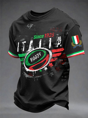 T-shirt à manches courtes Italia Rugby Homme