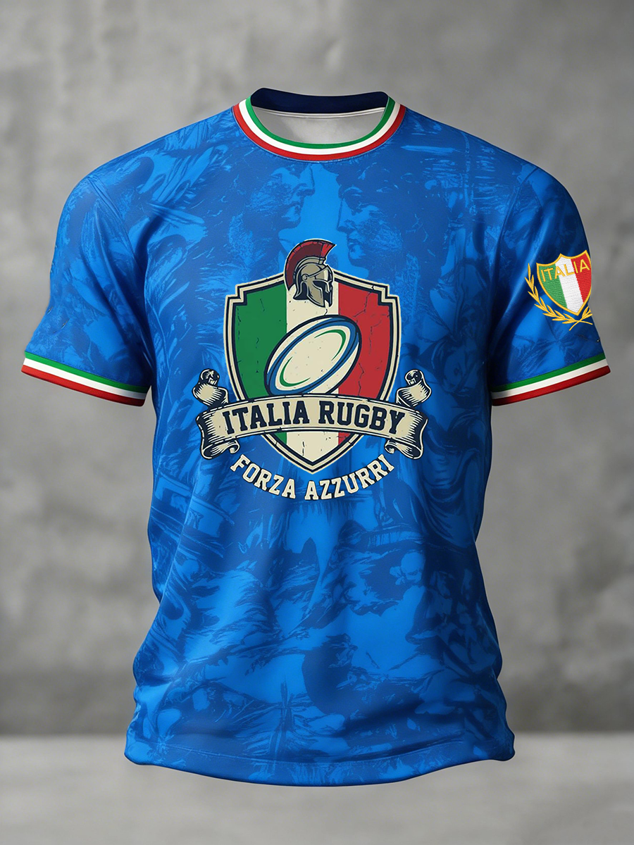 T-shirt à manches courtes Italia Rugby Homme