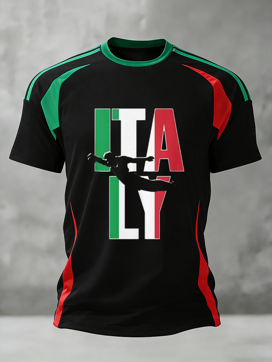 T-shirt à manches courtes Italia Rugby Homme