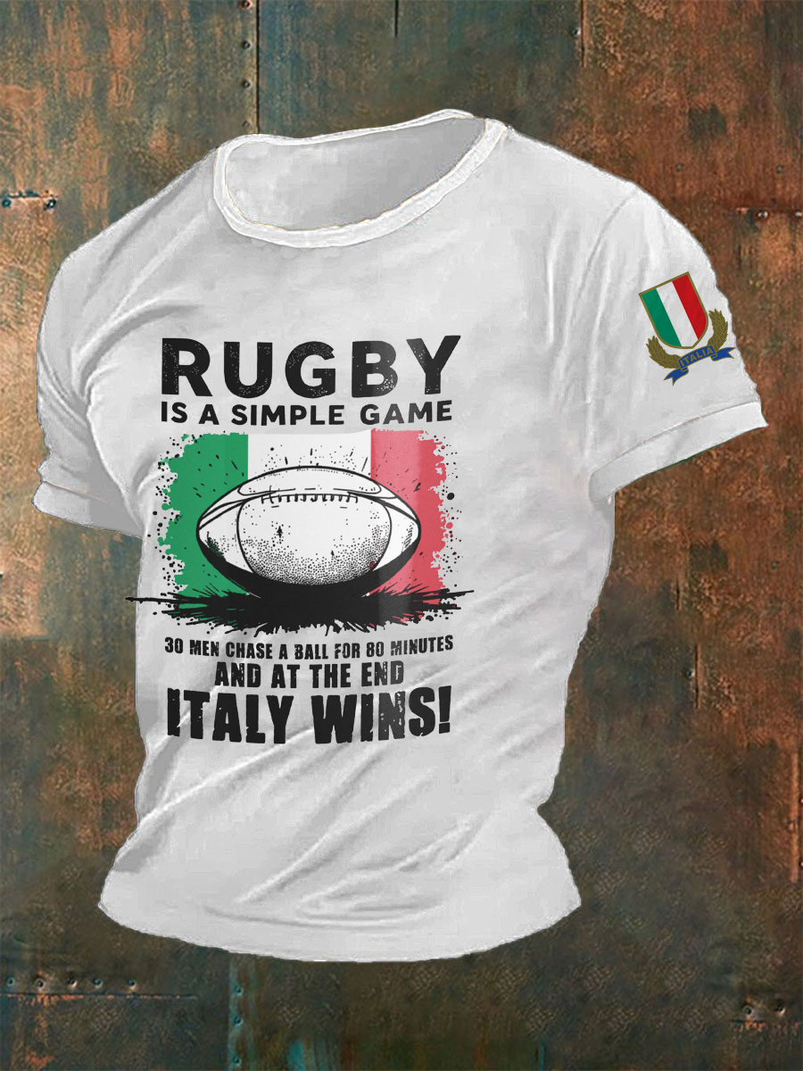 T-shirt à manches courtes Italy Rugby Homme