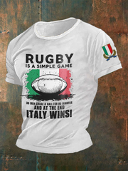 T-shirt à manches courtes Italy Rugby Homme
