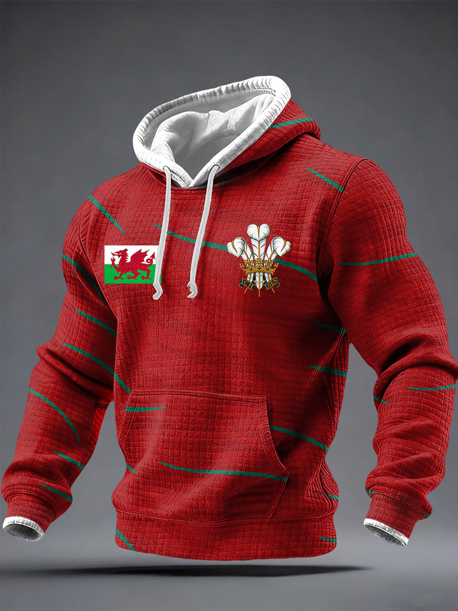 Hommes Pays de Galles Welsh Lover Imprimé Hoodie