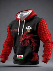 Hommes Pays de Galles Welsh Lover Imprimé Hoodie