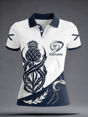 Tops décontractés imprimés pour femmes Scotland Rugby Lover