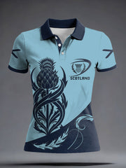 Tops décontractés imprimés pour femmes Scotland Rugby Lover