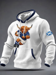 Sweat à capuche imprimé pour homme Scotland Rugby Lover