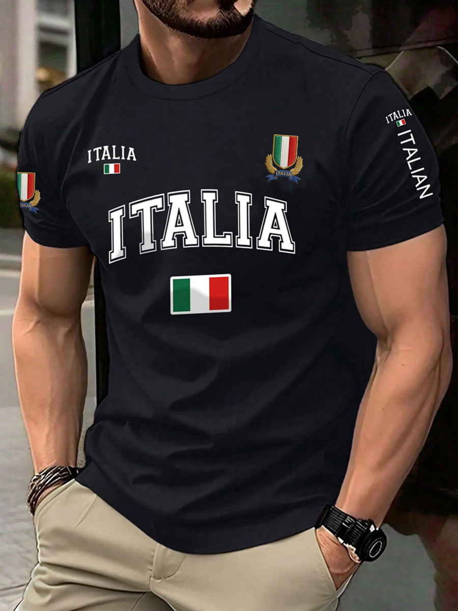 T-shirt à manches courtes Italy Rugby Homme
