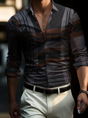 Chemise imprimée Business Style pour hommes
