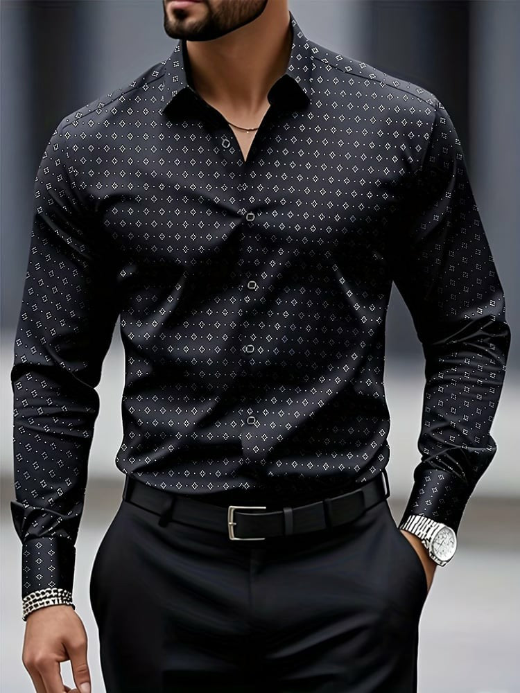 Chemise imprimée Business Style pour hommes