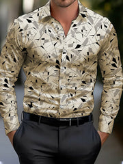 Chemise imprimée géométrique Business Style pour hommes