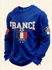 Sweatshirt équipage De Football Waffle Crewneck pour homme