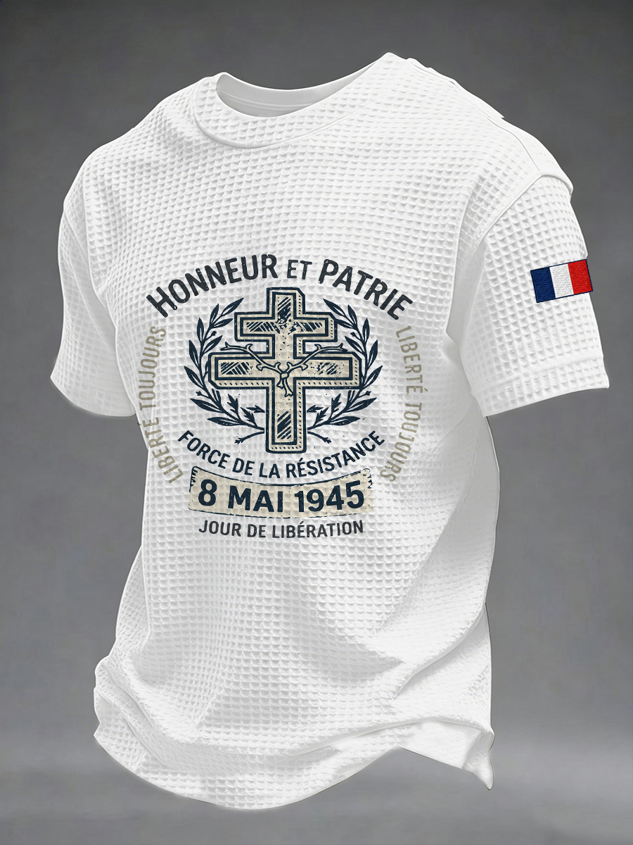 Chandail à manches courtes HONNEUR ET PATRIE Waffle Homme