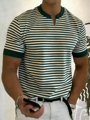 T-shirt à col en V pour homme, style professionnel