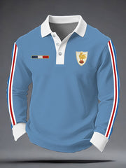 Chemise à manches longues de rugby pour hommes, France