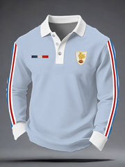 Chemise à manches longues de rugby pour hommes, France