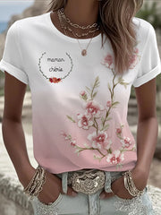 T-shirt à manches courtes Maman Chérie Femme