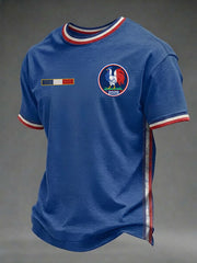 T-shirt imprimé de rugby de l’équipe de France pour hommes
