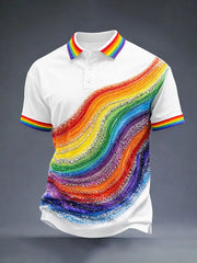 Chemise à manches courtes Pride Month Print Homme