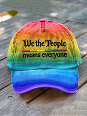 We The People signifie tout le monde – Casquette décontractée unisexe imprimée