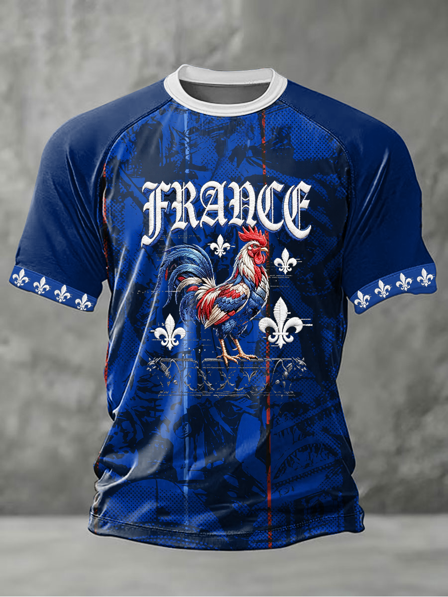 T-shirt à manches courtes pour homme, style football américain