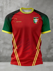 T-shirt à manches courtes de football du Portugal pour hommes