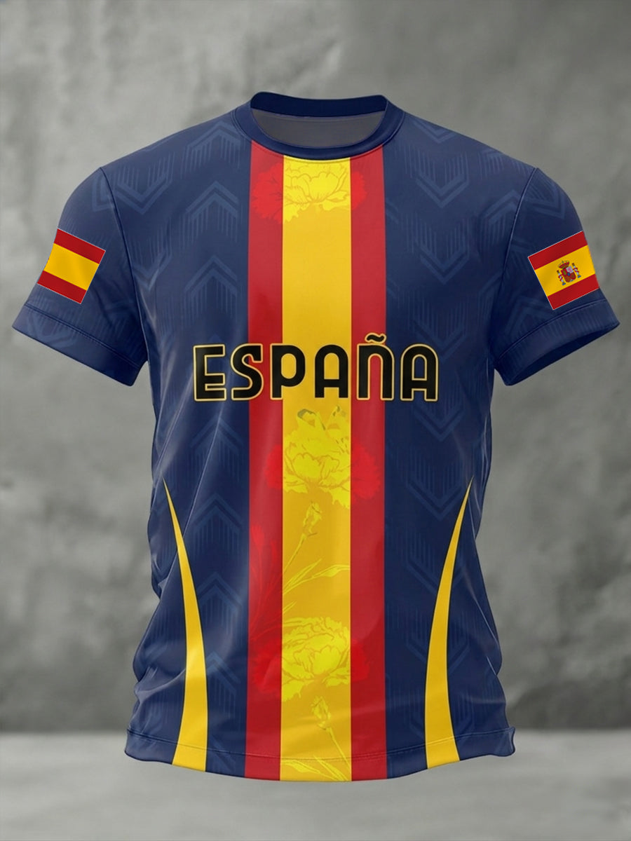 Cadeau pour hommes, pour les fans de football espagnol, t-shirt décontracté pour le jour du match