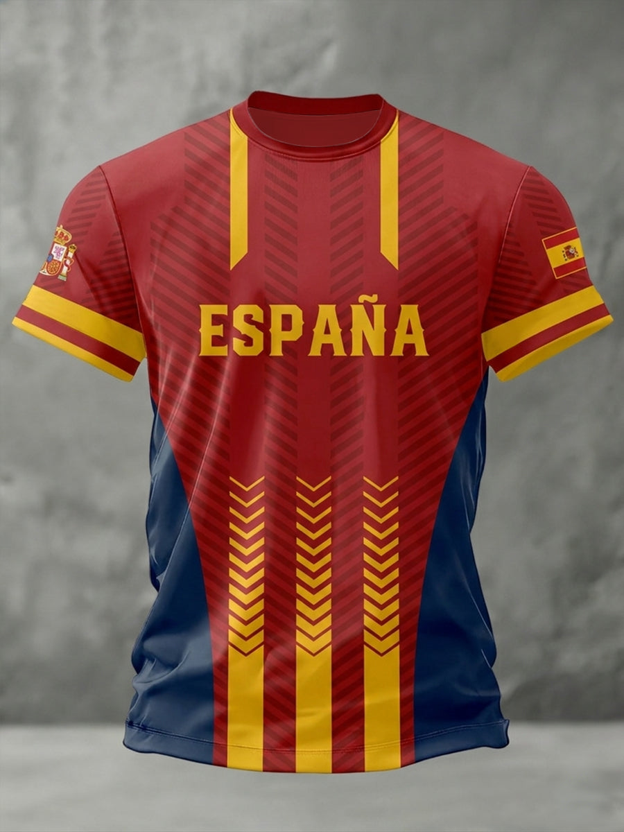 Cadeau pour hommes, pour les fans de football espagnol, t-shirt décontracté pour le jour du match