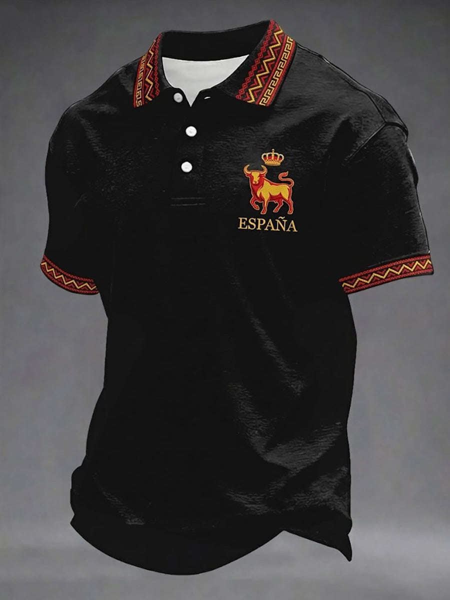Chemise pour homme à imprimé espagnol