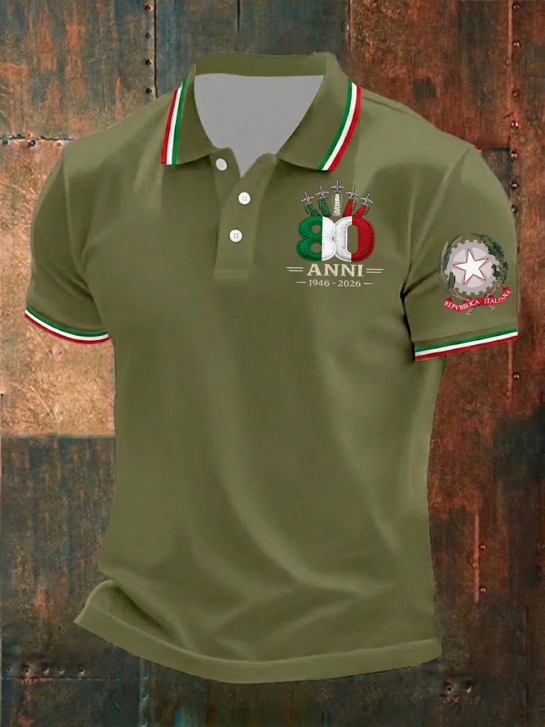 Chemise imprimée pour hommes Festa della Repubblica République italienne