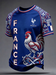 T-shirt à manches courtes pour hommes, France