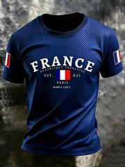 T-shirt à manches courtes pour hommes, France