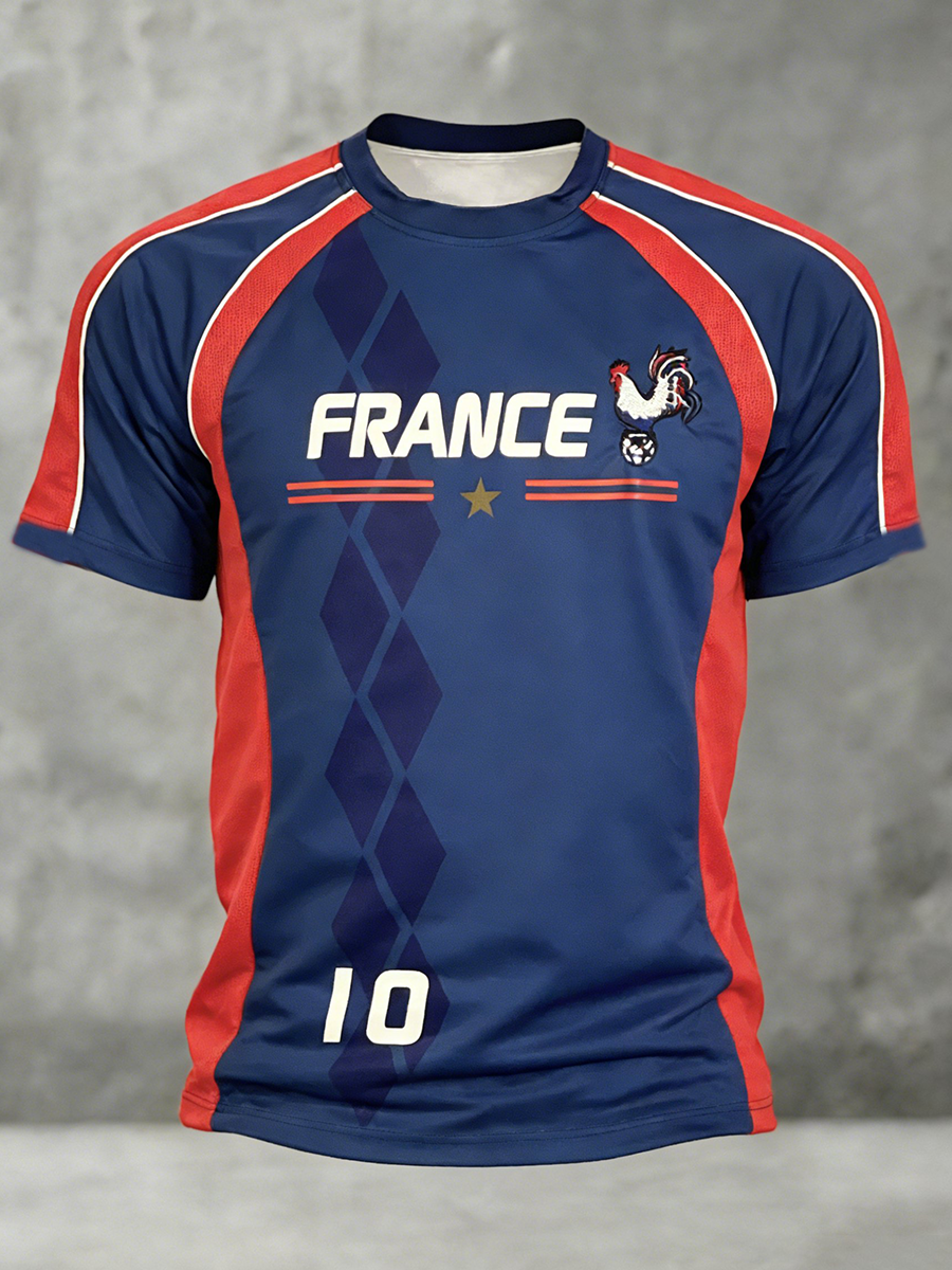 T-shirt à manches courtes France Football pour hommes
