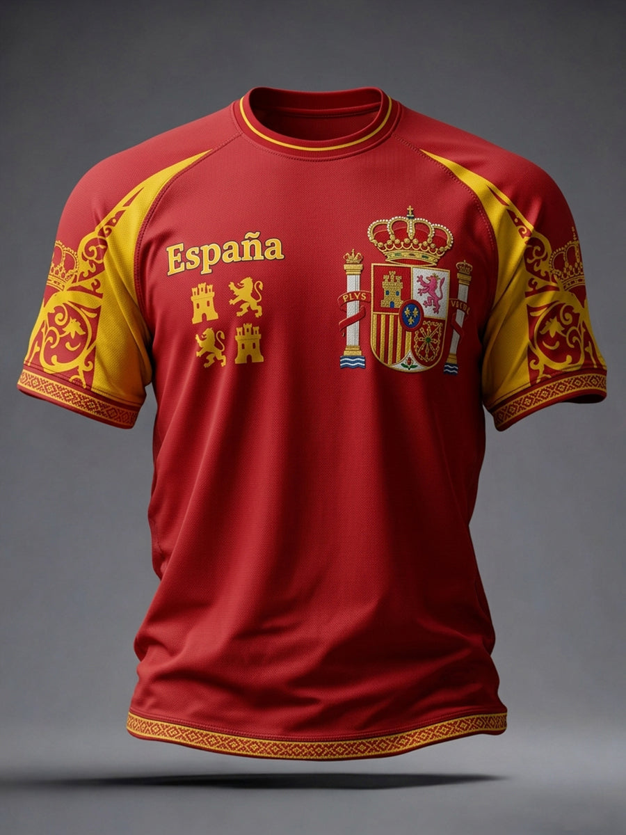 T-shirt Spain Football Lover Print pour homme