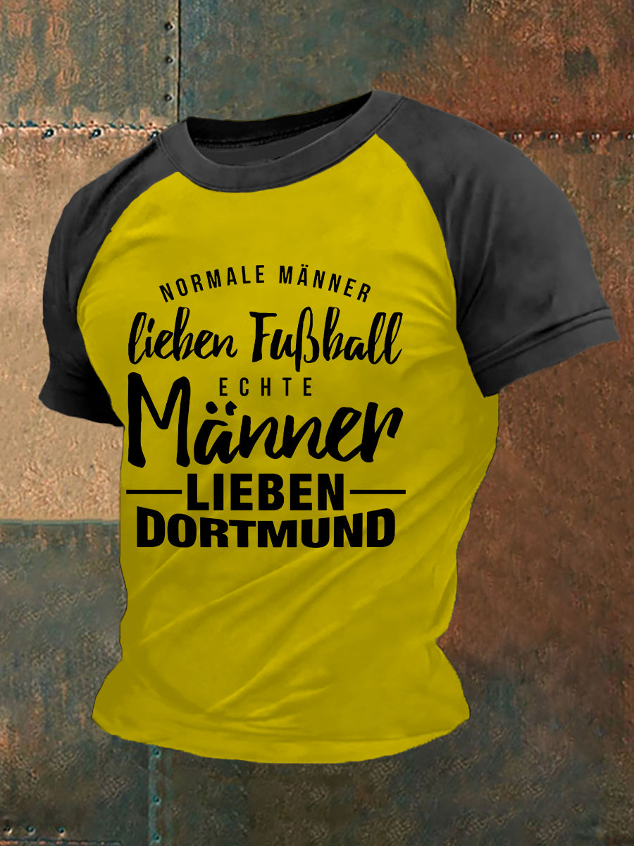 T-shirt à manches courtes Echte Männer Lieben Dortmund pour homme