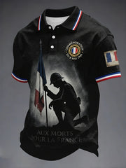 T-shirt pour hommes avec imprimé de la Journée VE française