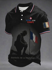 T-shirt pour hommes avec imprimé de la Journée VE française