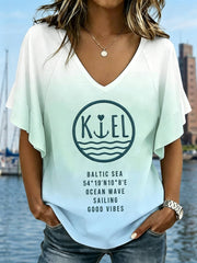 T-shirt décontracté imprimé Femme Kieler Woche