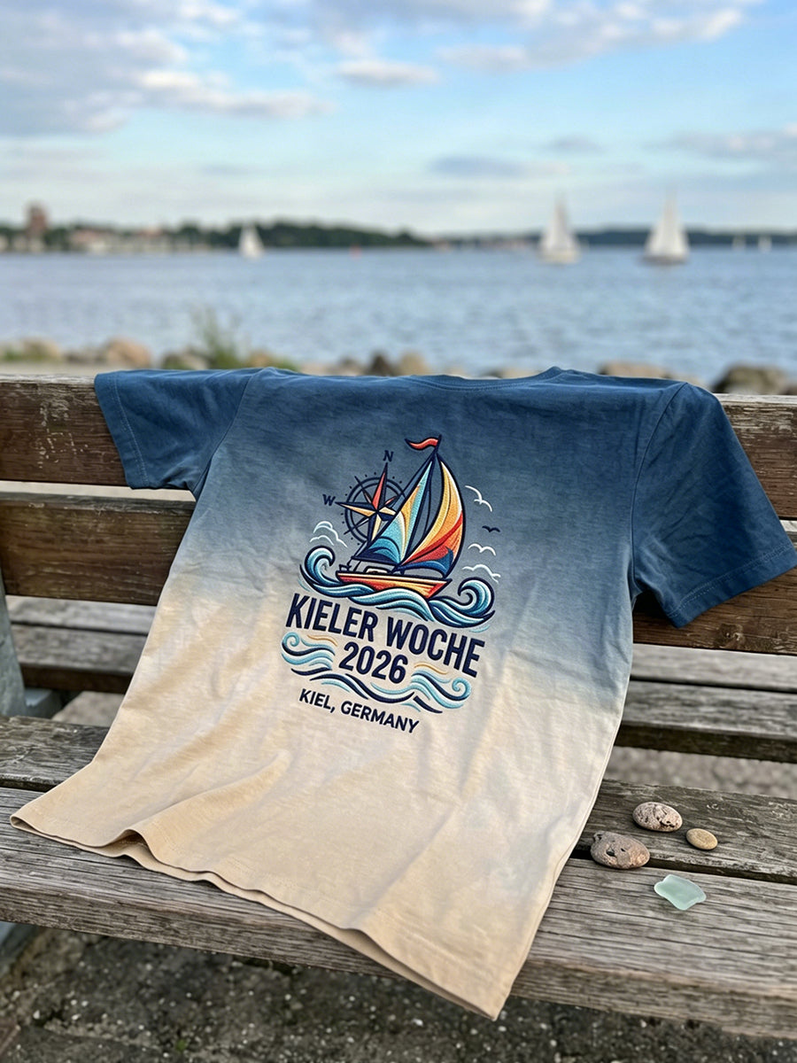 T-shirt décontracté à imprimé Kieler Woche pour hommes