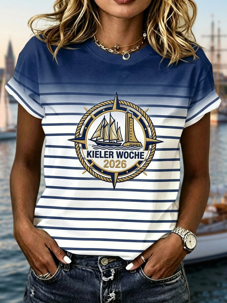 T-shirt décontracté Kieler Woche Print Femme