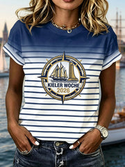 T-shirt décontracté Kieler Woche Print Femme