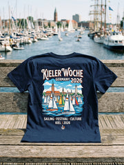 T-shirt décontracté à imprimé Kieler Woche pour hommes