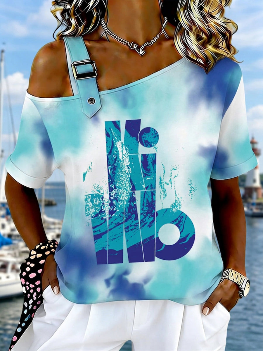 T-shirt décontracté imprimé Femme Kieler Woche