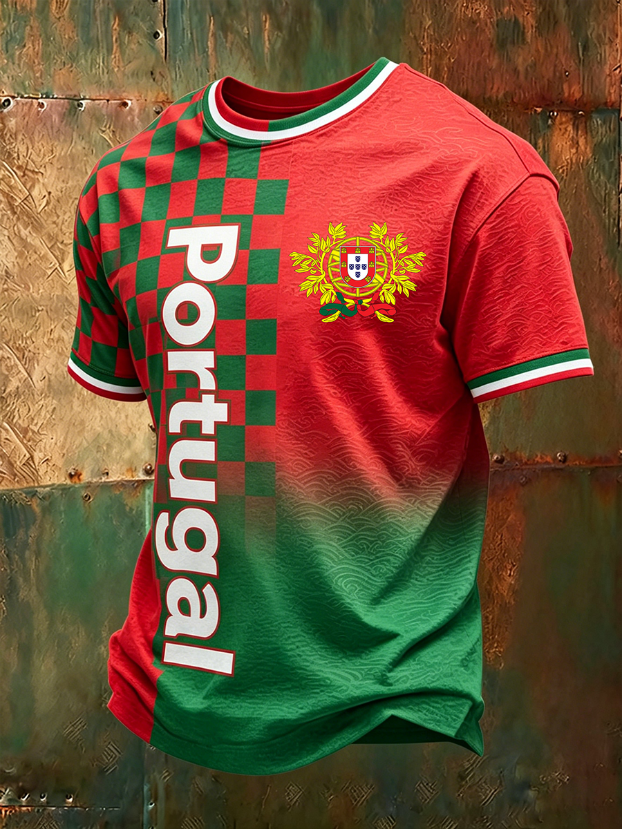 T-shirt manches courtes Portugal Football pour homme